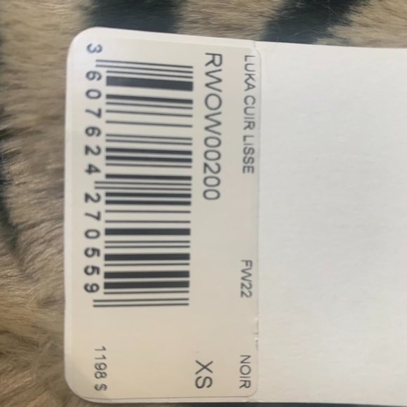 Zadig & Voltaire Luka Leather Fur Lined Jacket XS NWT - Picture 8 of 14